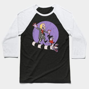 Beetle and Girl - Cute Horror Comic Animation Baseball T-Shirt